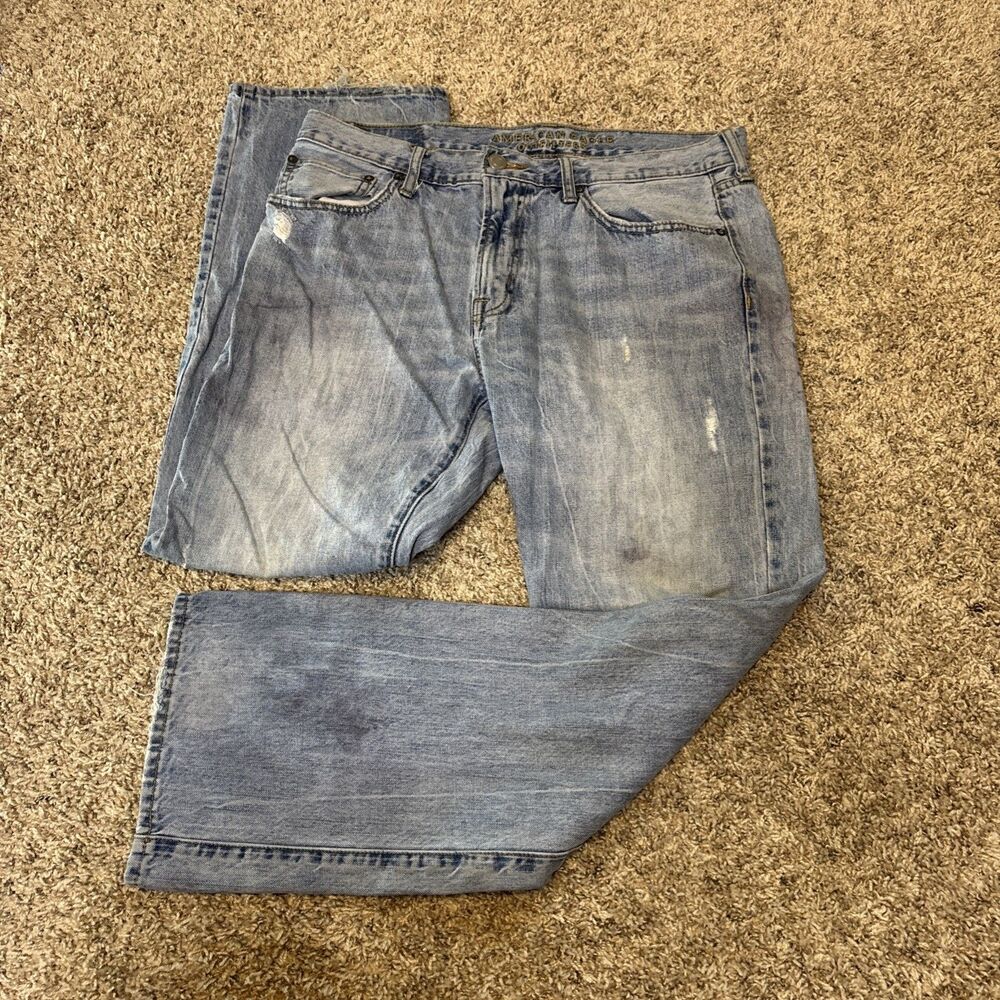 American Eagle Jeans Mens 34x32 Original Boot Cut Western Cowboy ( fits 34x29.5)